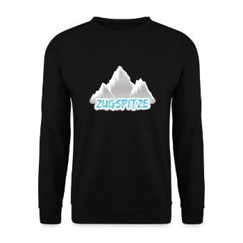 Mount Zugspitze - Unisex Sweatshirt - black - Front - Alina (178cm) & Michal (187cm)