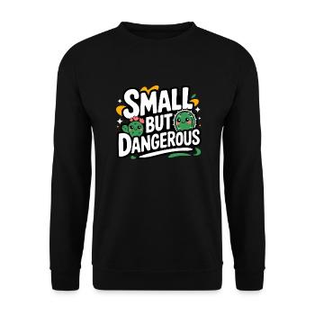 Cactus Cacti Desert Plant - Unisex Sweatshirt - black - Front - Alina (178cm) & Michal (187cm)