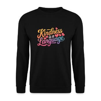 Altruisme Don désintéressé Donner d’école - Sweat-shirt Unisexe - noir - Devant - Alina (178cm) & Michal (187cm)