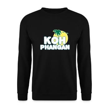 Koh Phangan Mondinsel - Unisex Pullover - Schwarz - Vorne - Alina (178cm) & Michal (187cm)
