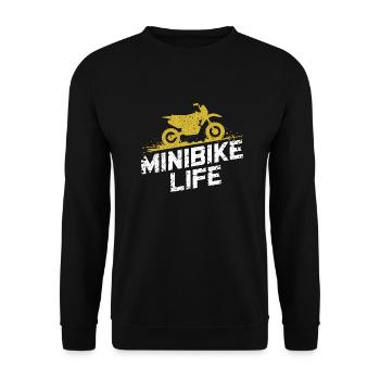 Small bikes, big passion - Unisex Sweatshirt - black - Front - Alina (178cm) & Michal (187cm)