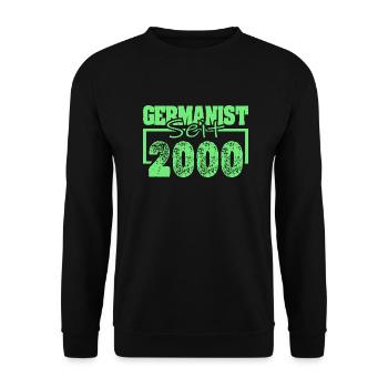 Studies 2000 - Unisex Sweatshirt - black - Front - Alina (178cm) & Michal (187cm)