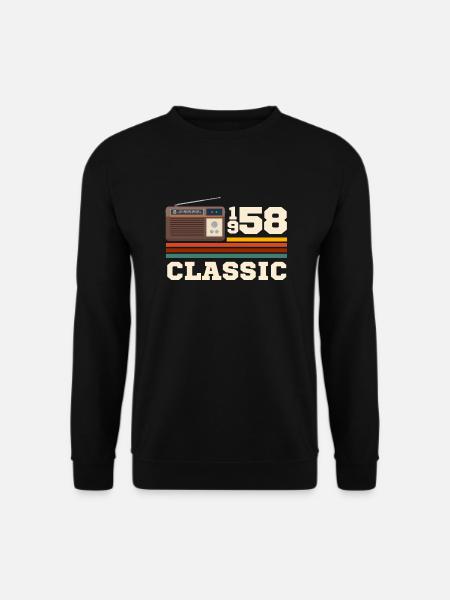 Anniversary 1958 retro classic - Unisex Sweatshirt - black