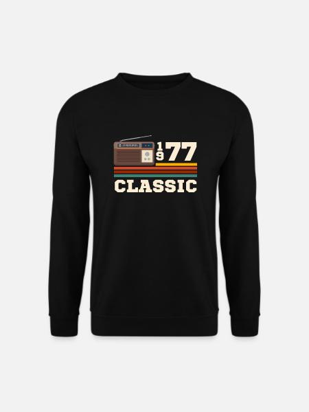 Anniversary 1977 retro classic - Unisex Sweatshirt - black