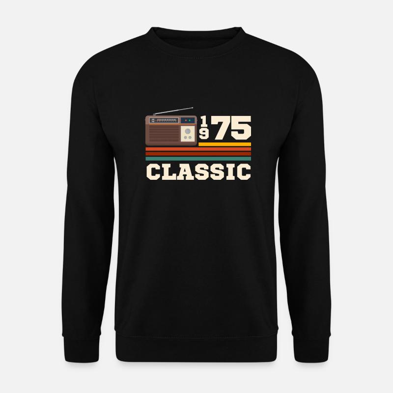 Anniversary 1975 retro classic - Unisex Sweatshirt - black