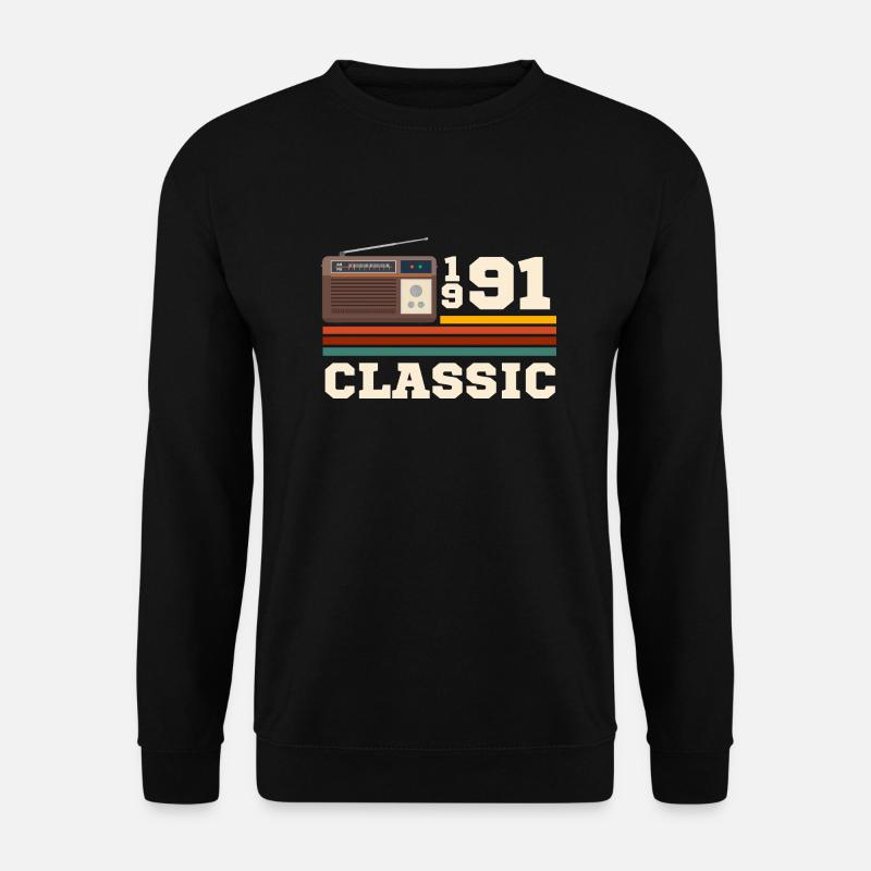 Jubiläum 1991 Retro-Klassiker - Unisex Pullover - Schwarz