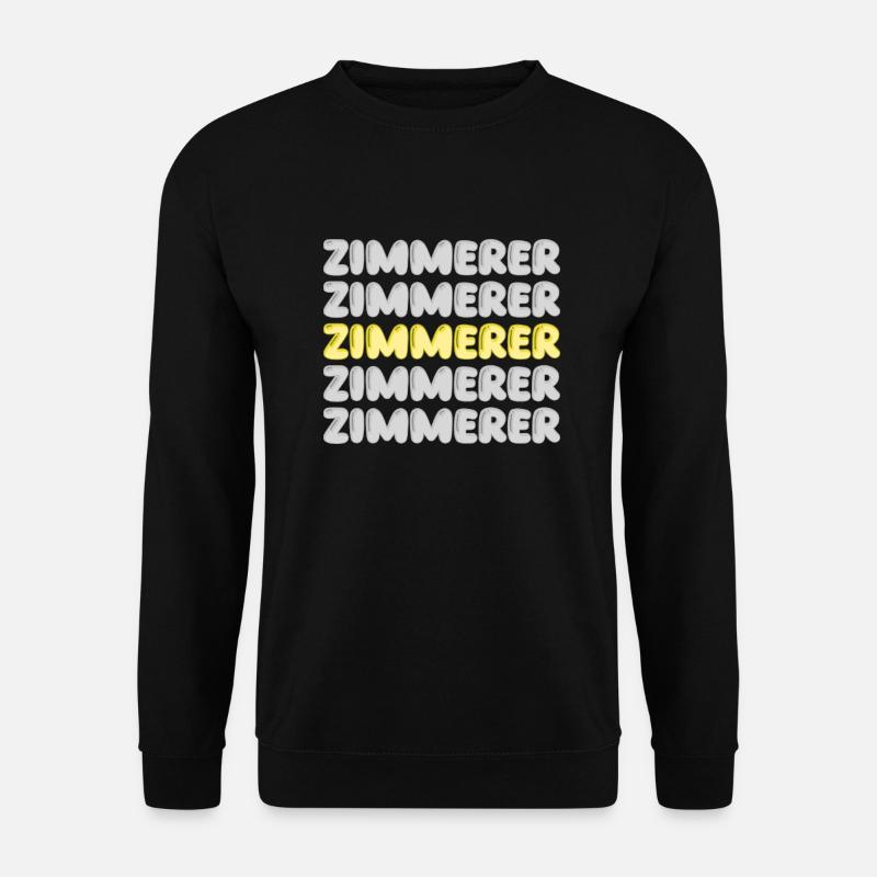 Arbeit Zimmerer - Unisex Pullover - Schwarz