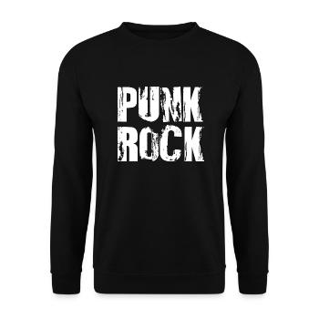 Punk rock bold logo design - Unisex Sweatshirt - black - Front - Alina (178cm) & Michal (187cm)