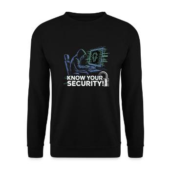 CONNAISSEZ VOTRE SÉCURITÉ - Sweat-shirt Unisexe - noir - Devant - Alina (178cm) & Michal (187cm)