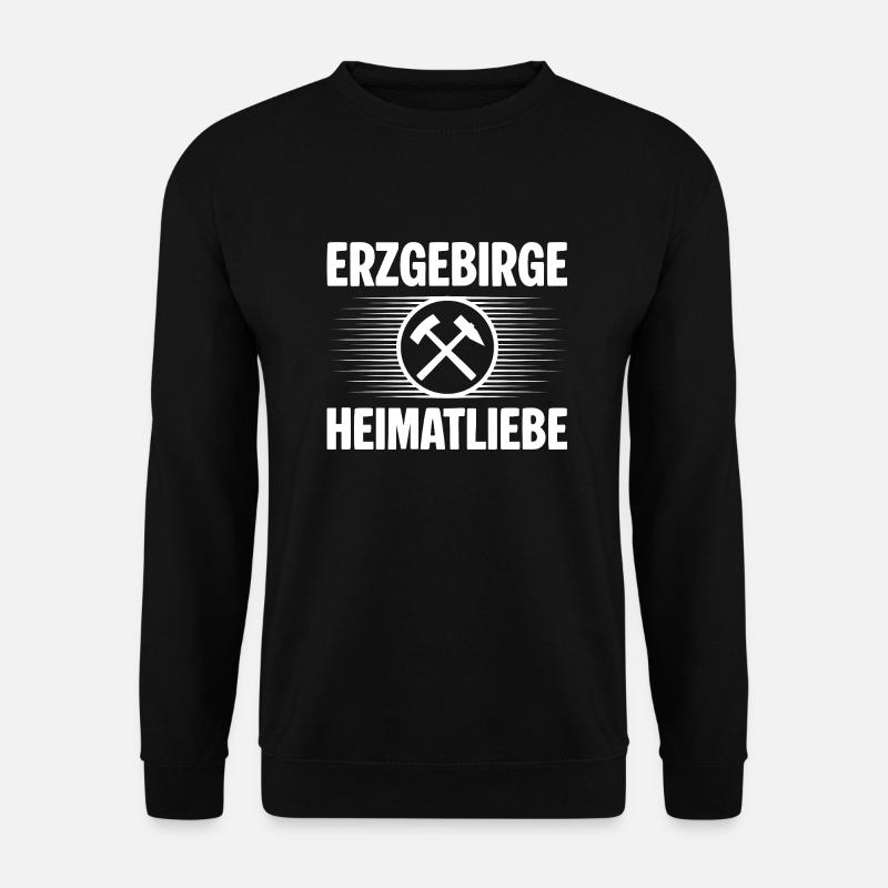Erzgebirge Heimatliebe - Unisex Pullover - Schwarz