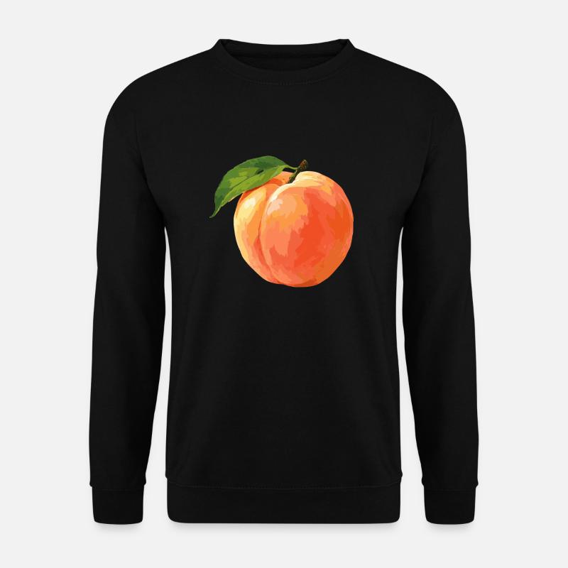 Pfirsich - Unisex Pullover - Schwarz
