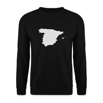 spain,spanien,espania - Unisex Pullover - Schwarz - Vorne - Alina (178cm) & Michal (187cm)