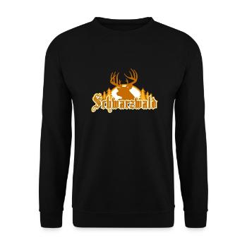 Schwarzwald Braun - Unisex Pullover - Schwarz - Vorne - Alina (178cm) & Michal (187cm)