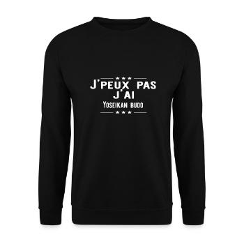 J'peux pas j'ai Yoseikan budo cadeau noel - Sweat-shirt Unisexe - noir - Devant - Alina (178cm) & Michal (187cm)