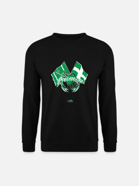 Brême - montrer le drapeau - Sweat-shirt Unisexe - noir