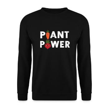 Idée de cadeau de végétarien végétarien - Sweat-shirt Unisexe - noir - Devant - Alina (178cm) & Michal (187cm)