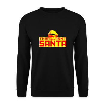 Ce n'est pas Père Noël (Karl Marx) - Sweat-shirt Unisexe - noir - Devant - Alina (178cm) & Michal (187cm)