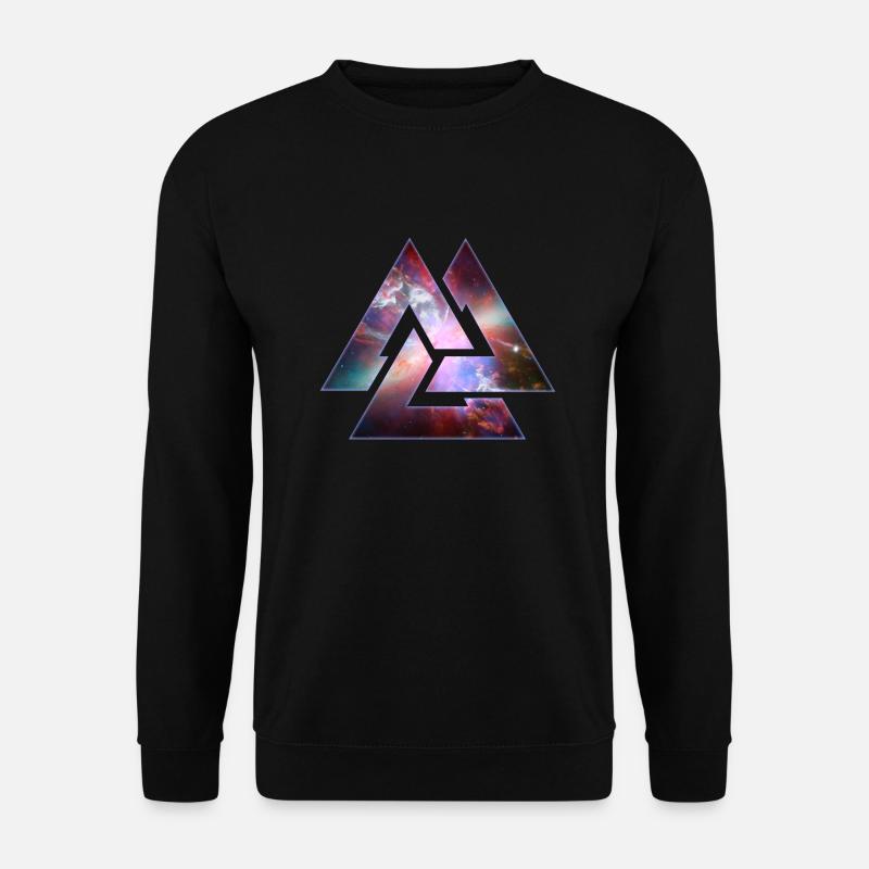 Cosmic Triangle Knot - Unisex Sweatshirt - black
