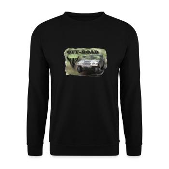Hummer H1 Offroad Off-Road 4x4 Shirt - Sweat-shirt Unisexe - noir - Devant - Alina (178cm) & Michal (187cm)