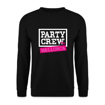 Mallorca party crew - Unisex Sweatshirt - black - Front - Alina (178cm) & Michal (187cm)