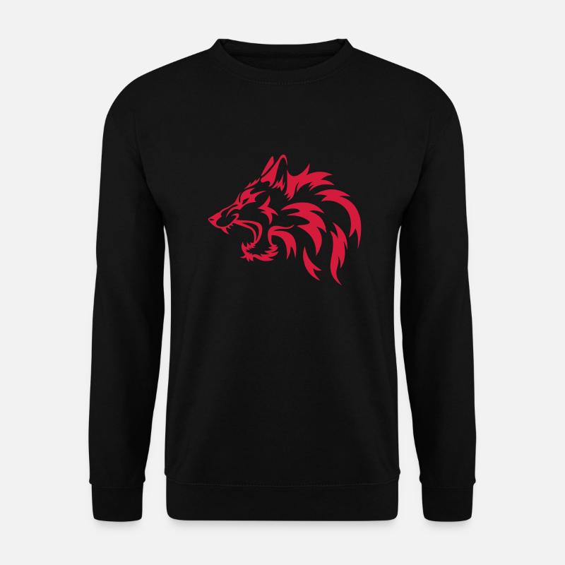 Wolfskopf Stammes - Unisex Pullover - Schwarz