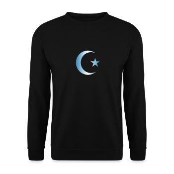 turkish symbol - Unisex Sweatshirt - black - Front - Alina (178cm) & Michal (187cm)