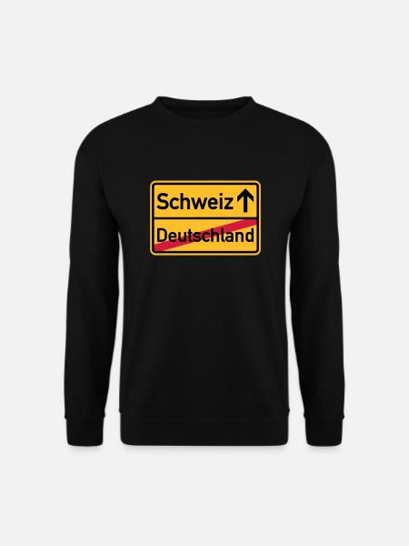 Schweiz - Unisex Pullover - Schwarz