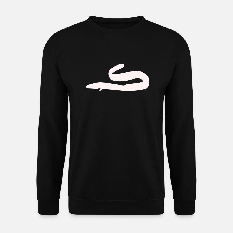 Eel white - Unisex Sweatshirt - black