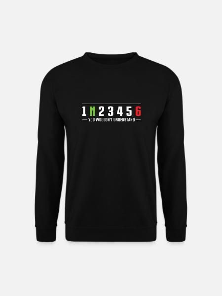 1N23456 You wouldn’t understand Motorcycle gears - Unisex Sweatshirt - black