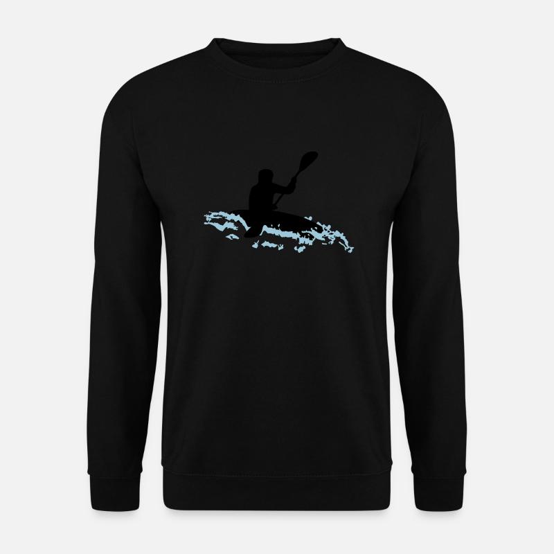 Whitewater kayaking - Unisex Sweatshirt - black