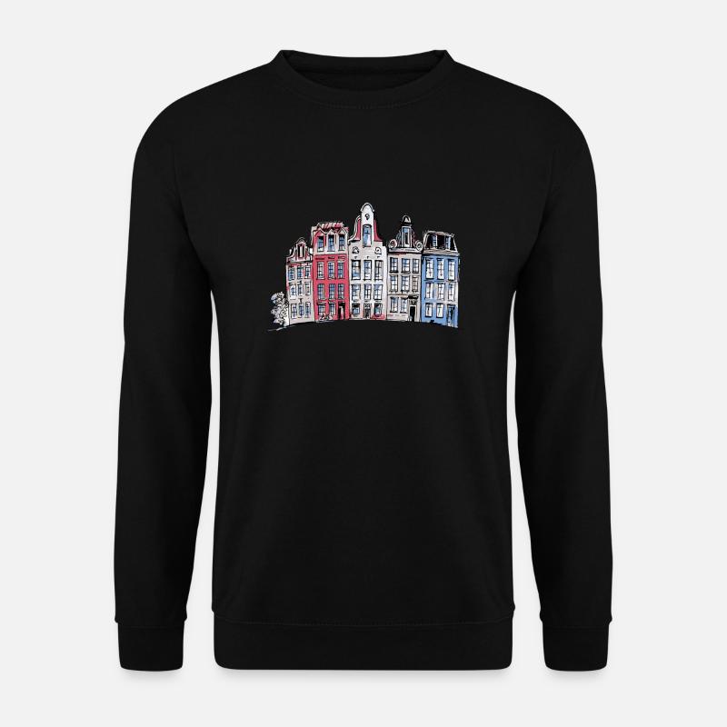 Amsterdam - Unisex Pullover - Schwarz