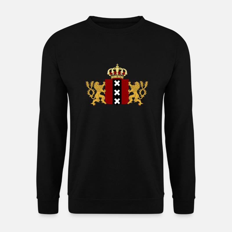 der Stadt Amsterdam - Unisex Pullover - Schwarz