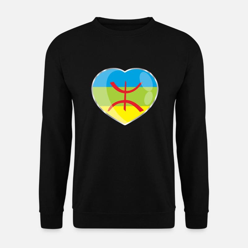 Amazigh flag (Amazigh inside) - Unisex Sweatshirt - black
