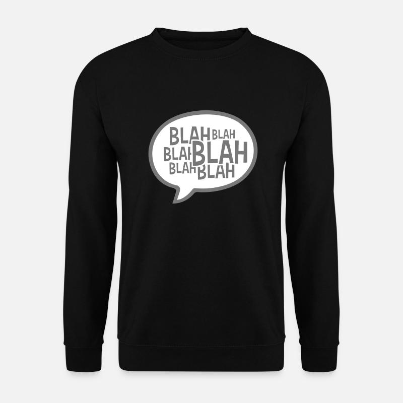 Sprechblase Comic Blah - Unisex Pullover - Schwarz