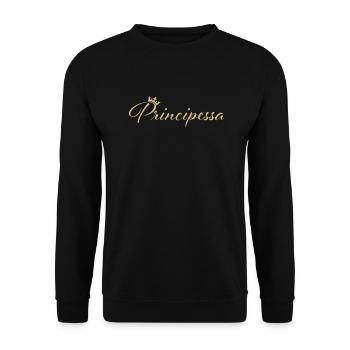 Principessa - Unisex Pullover - Schwarz - Vorne - Alina (178cm) & Michal (187cm)