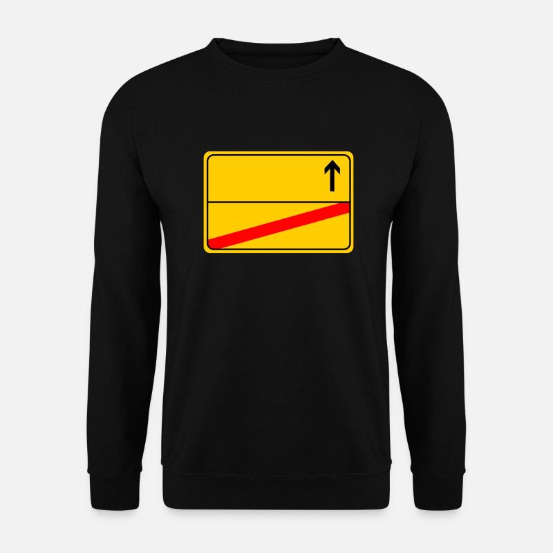 Ortsschild - Unisex Pullover - Schwarz