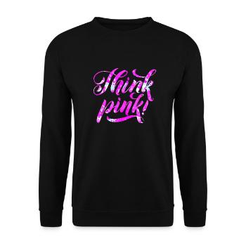Cancer du sein - Sweat-shirt Unisexe - noir - Devant - Alina (178cm) & Michal (187cm)