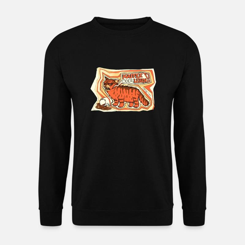 Kaffee oder Leben - Unisex Pullover - Schwarz