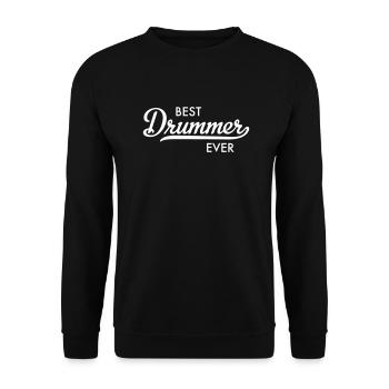 Drummer - Unisex Pullover - Schwarz - Vorne - Alina (178cm) & Michal (187cm)