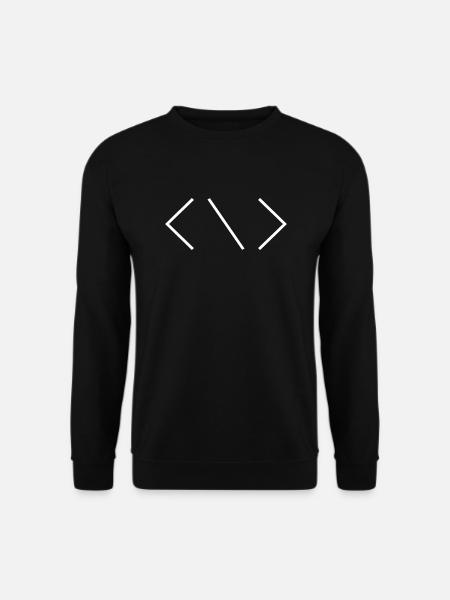 Coding Icon for Programmer Programmierer Skript - Unisex Pullover - Schwarz