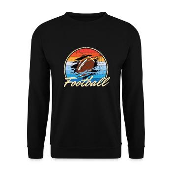 Idée cadeau de football américain - Sweat-shirt Unisexe - noir - Devant - Alina (178cm) & Michal (187cm)