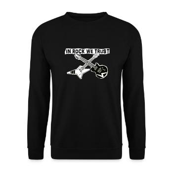 dans le rock en qui nous avons confiance - Sweat-shirt Unisexe - noir - Devant - Alina (178cm) & Michal (187cm)