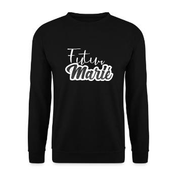 futur marié - evg - mariage - Sweat-shirt Unisexe - noir - Devant - Alina (178cm) & Michal (187cm)