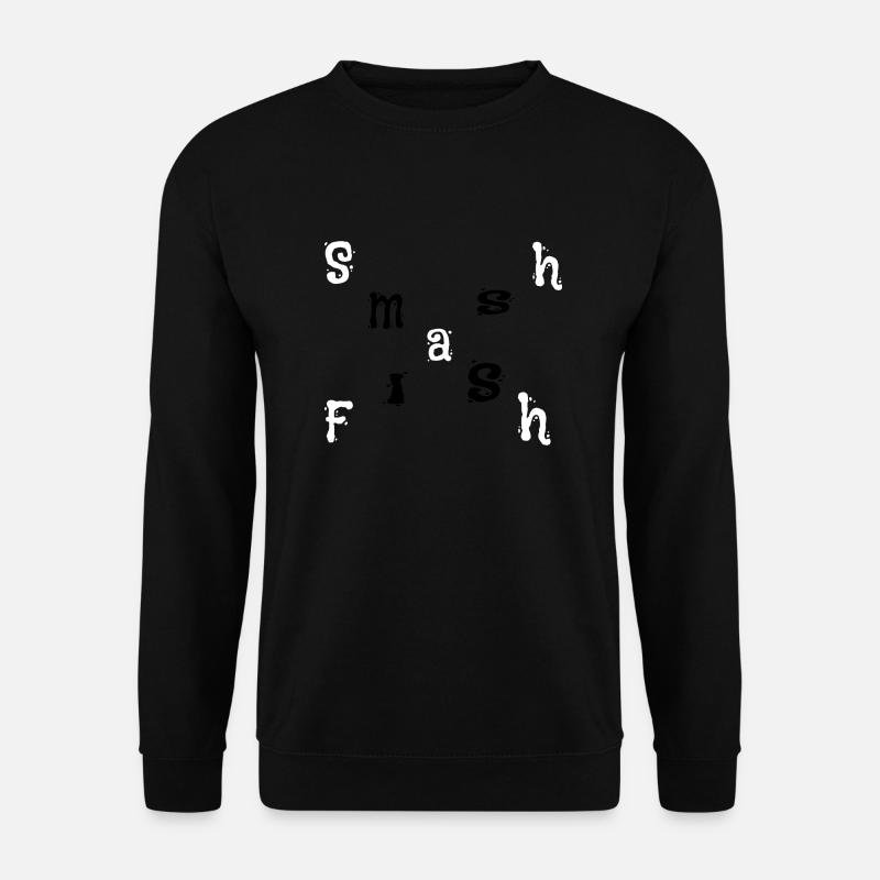 Conception Smash Flash - Sweat-shirt Unisexe - noir