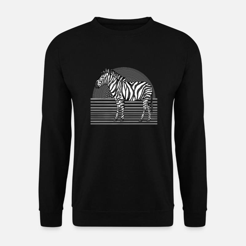 Zebra - Unisex Sweatshirt - black
