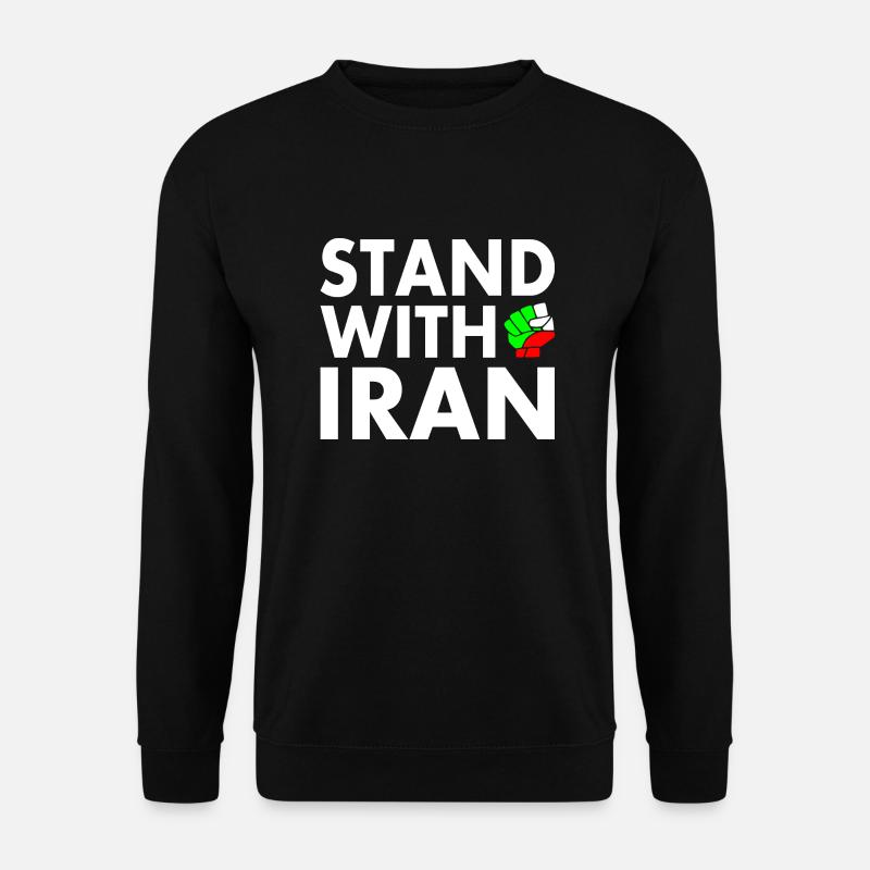 Stand with iran - Unisex Pullover - Schwarz