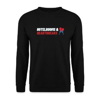 Chambres d’hôtel et chagrins d’amour - Sweat-shirt Unisexe - noir - Devant - Alina (178cm) & Michal (187cm)