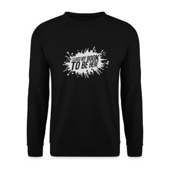 I closed my book - Unisex Pullover - Schwarz - Vorne - Alina (178cm) & Michal (187cm)
