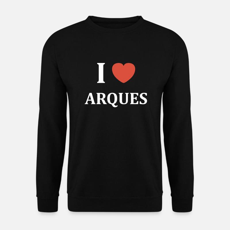 i love Arques - Sweat-shirt Unisexe - noir