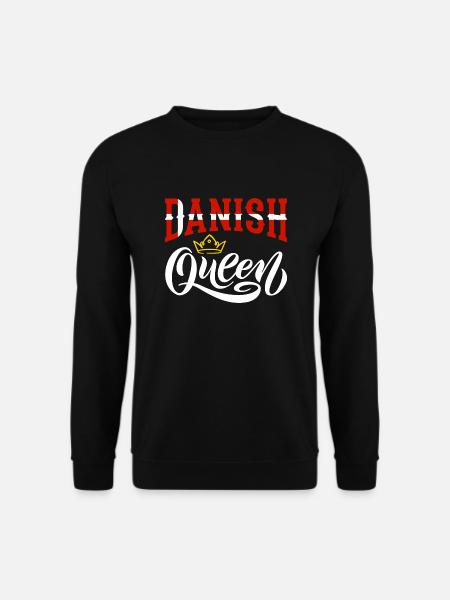 Dänische Königin Dänemark Dänische Dänemark Flagge - Unisex Pullover - Schwarz